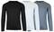 Galaxy by Harvic Long Sleeve Moisture-Wicking Performance Crew Neck Men's T-Shirt 3 Pack